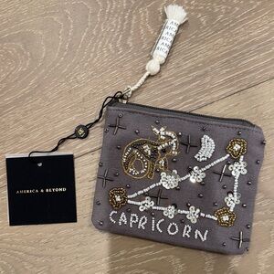 Capricorn Beaded Pouch